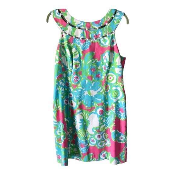 Lily Pulitzer | Lindy Delicacy Print Beaded Shift Dress | 10 - Picture 4 of 5